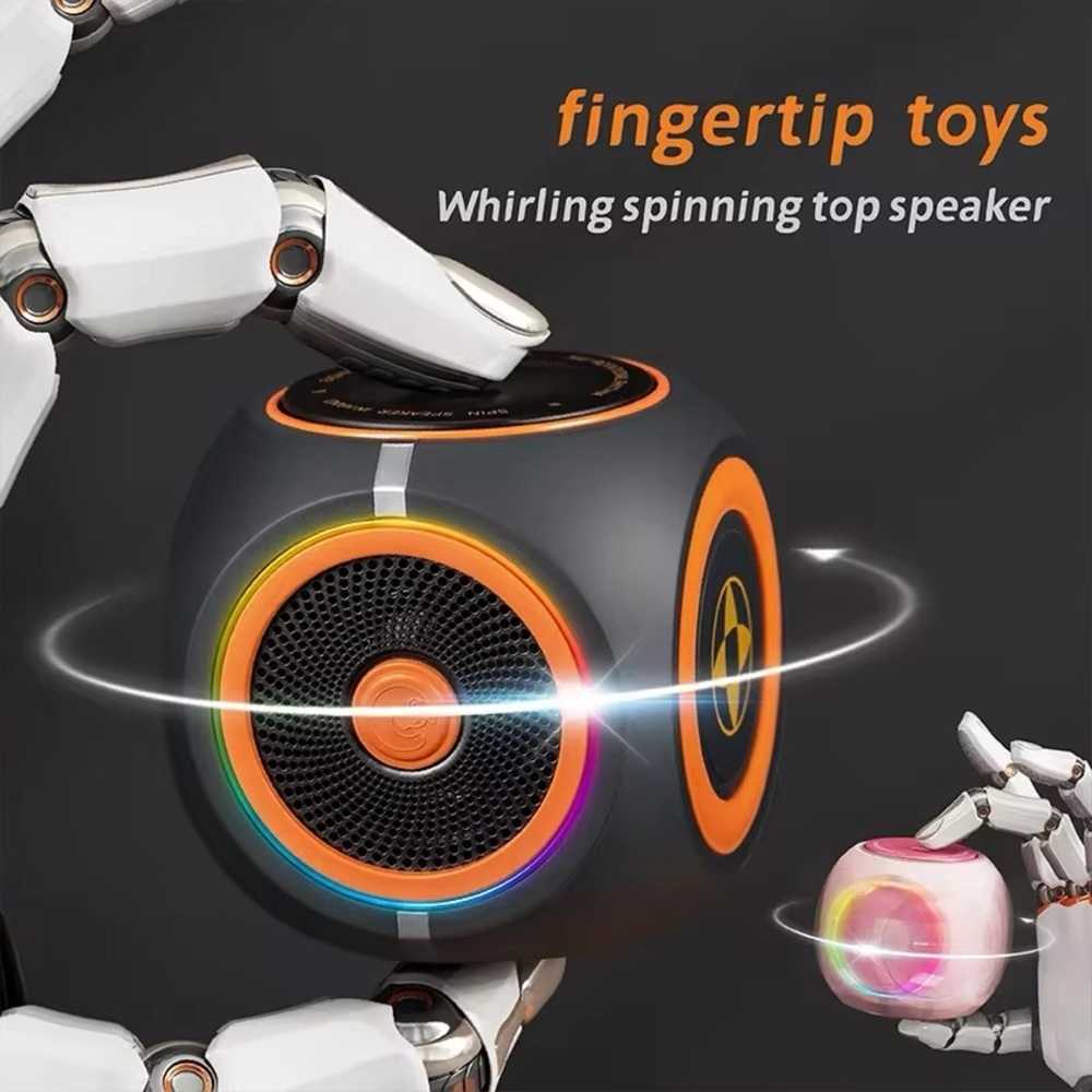 T11 Mini Fingertip Gyro Bluetooth Speaker Portable Wireless Spinner Fidget Light